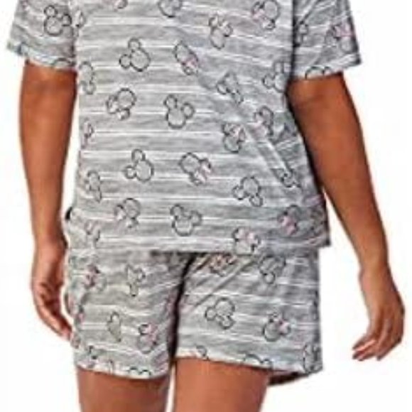 Disney Women's 2 Piece Short Sleeve Shirt & Short Pajama Set Minnie Mouse Sz XXL - Picture 4 of 6